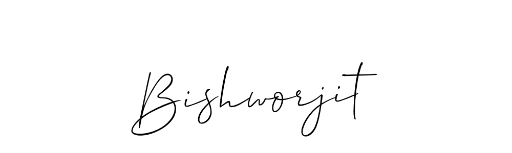 It looks lik you need a new signature style for name Bishworjit. Design unique handwritten (Allison_Script) signature with our free signature maker in just a few clicks. Bishworjit signature style 2 images and pictures png