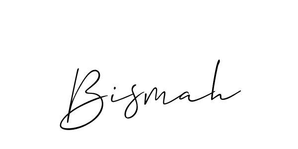Allison_Script is a professional signature style that is perfect for those who want to add a touch of class to their signature. It is also a great choice for those who want to make their signature more unique. Get Bismah name to fancy signature for free. Bismah signature style 2 images and pictures png