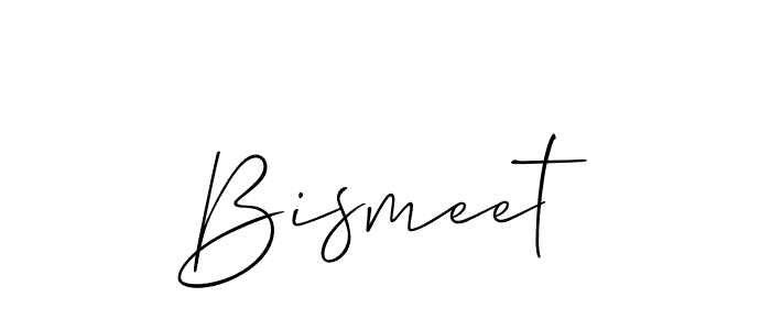 Allison_Script is a professional signature style that is perfect for those who want to add a touch of class to their signature. It is also a great choice for those who want to make their signature more unique. Get Bismeet name to fancy signature for free. Bismeet signature style 2 images and pictures png