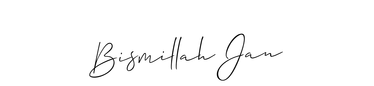 You should practise on your own different ways (Allison_Script) to write your name (Bismillah Jan) in signature. don't let someone else do it for you. Bismillah Jan signature style 2 images and pictures png