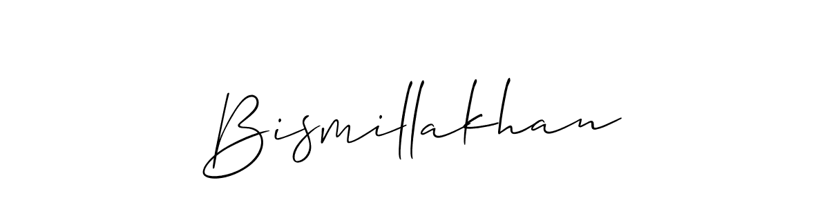 Make a beautiful signature design for name Bismillakhan. Use this online signature maker to create a handwritten signature for free. Bismillakhan signature style 2 images and pictures png