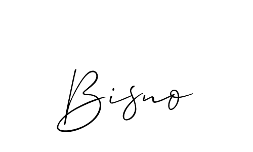 Best and Professional Signature Style for Bisno. Allison_Script Best Signature Style Collection. Bisno signature style 2 images and pictures png