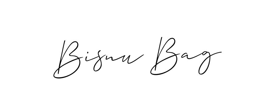 The best way (Allison_Script) to make a short signature is to pick only two or three words in your name. The name Bisnu Bag include a total of six letters. For converting this name. Bisnu Bag signature style 2 images and pictures png