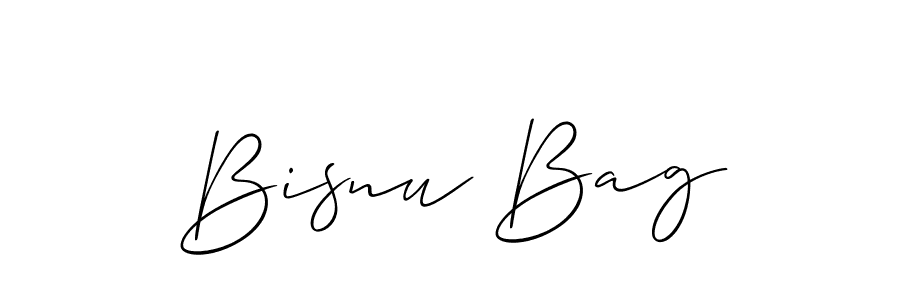 The best way (Allison_Script) to make a short signature is to pick only two or three words in your name. The name Bisnu Bag include a total of six letters. For converting this name. Bisnu Bag signature style 2 images and pictures png