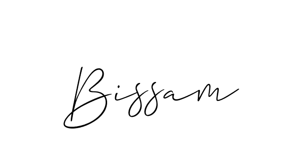 Make a beautiful signature design for name Bissam. Use this online signature maker to create a handwritten signature for free. Bissam signature style 2 images and pictures png