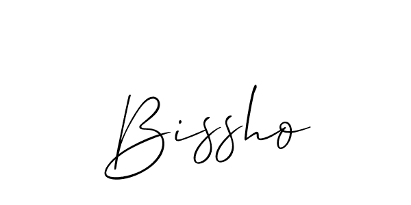 You should practise on your own different ways (Allison_Script) to write your name (Bissho) in signature. don't let someone else do it for you. Bissho signature style 2 images and pictures png