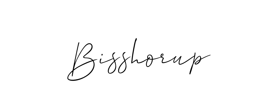 You should practise on your own different ways (Allison_Script) to write your name (Bisshorup) in signature. don't let someone else do it for you. Bisshorup signature style 2 images and pictures png