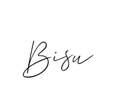 You should practise on your own different ways (Allison_Script) to write your name (Bisu) in signature. don't let someone else do it for you. Bisu signature style 2 images and pictures png