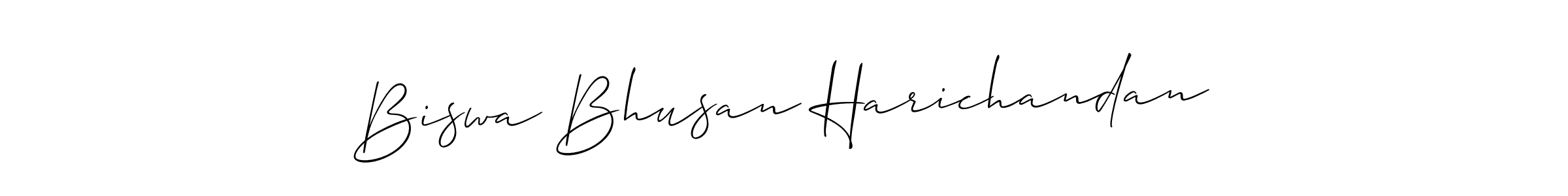 Use a signature maker to create a handwritten signature online. With this signature software, you can design (Allison_Script) your own signature for name Biswa Bhusan Harichandan. Biswa Bhusan Harichandan signature style 2 images and pictures png