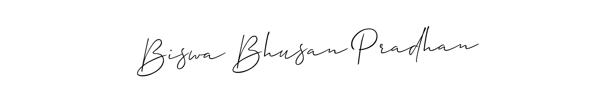 Similarly Allison_Script is the best handwritten signature design. Signature creator online .You can use it as an online autograph creator for name Biswa Bhusan Pradhan. Biswa Bhusan Pradhan signature style 2 images and pictures png