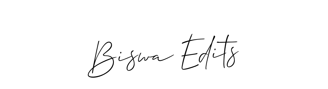 Biswa Edits stylish signature style. Best Handwritten Sign (Allison_Script) for my name. Handwritten Signature Collection Ideas for my name Biswa Edits. Biswa Edits signature style 2 images and pictures png