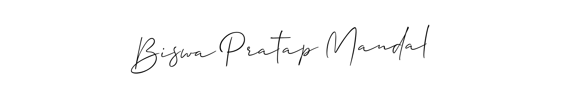 Also You can easily find your signature by using the search form. We will create Biswa Pratap Mandal name handwritten signature images for you free of cost using Allison_Script sign style. Biswa Pratap Mandal signature style 2 images and pictures png