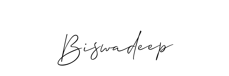 The best way (Allison_Script) to make a short signature is to pick only two or three words in your name. The name Biswadeep include a total of six letters. For converting this name. Biswadeep signature style 2 images and pictures png