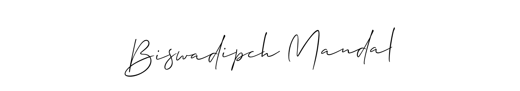 Similarly Allison_Script is the best handwritten signature design. Signature creator online .You can use it as an online autograph creator for name Biswadipch Mandal. Biswadipch Mandal signature style 2 images and pictures png