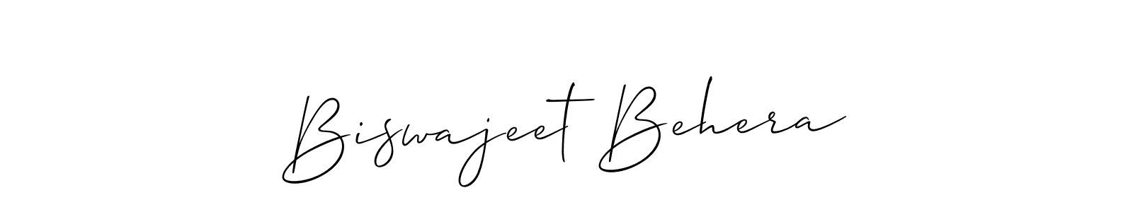 This is the best signature style for the Biswajeet Behera name. Also you like these signature font (Allison_Script). Mix name signature. Biswajeet Behera signature style 2 images and pictures png
