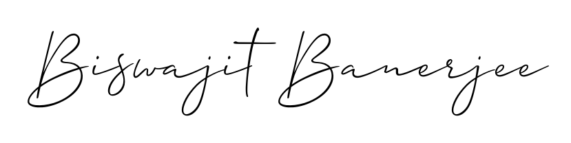 A sleek calligraphic signature for name Biswajit Banerjee utilizing Allison_Script styling. Great for adding personal signatures to photos and art. Biswajit Banerjee signature style 2 images and pictures png