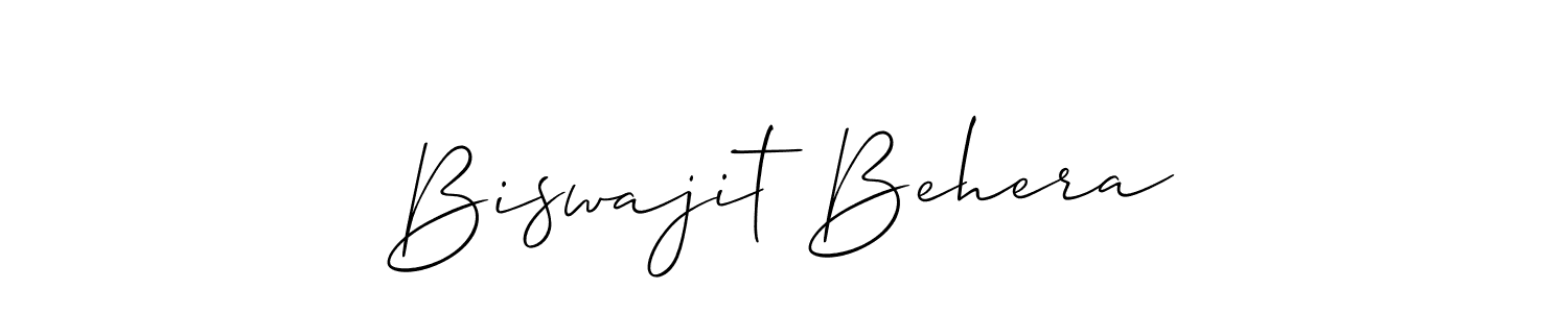 This is the best signature style for the Biswajit Behera name. Also you like these signature font (Allison_Script). Mix name signature. Biswajit Behera signature style 2 images and pictures png