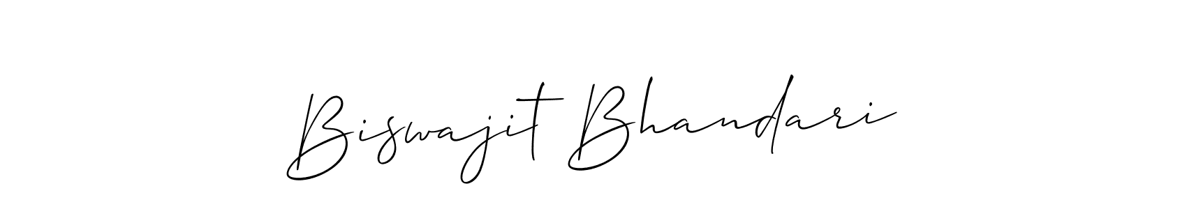 Biswajit Bhandari stylish signature style. Best Handwritten Sign (Allison_Script) for my name. Handwritten Signature Collection Ideas for my name Biswajit Bhandari. Biswajit Bhandari signature style 2 images and pictures png