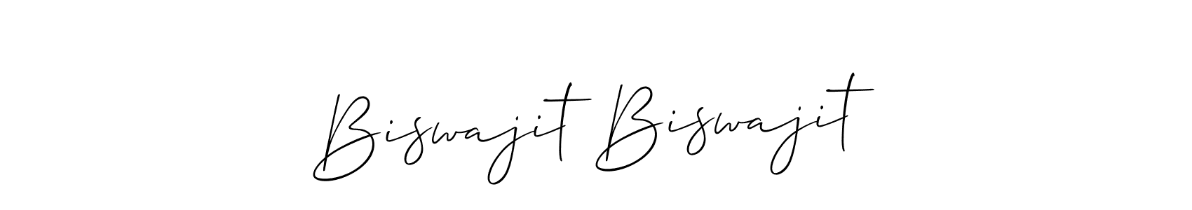 The best way (Allison_Script) to make a short signature is to pick only two or three words in your name. The name Biswajit Biswajit include a total of six letters. For converting this name. Biswajit Biswajit signature style 2 images and pictures png