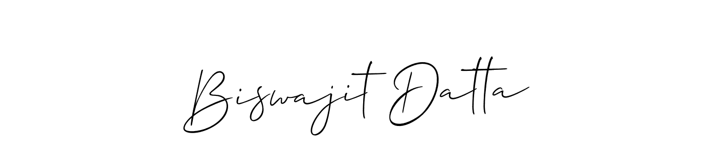 Design your own signature with our free online signature maker. With this signature software, you can create a handwritten (Allison_Script) signature for name Biswajit Datta. Biswajit Datta signature style 2 images and pictures png