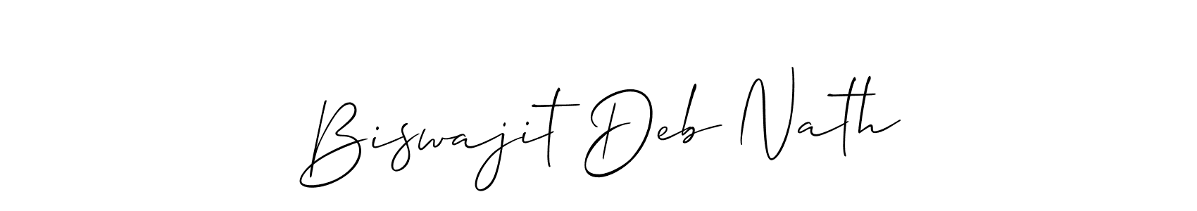 How to Draw Biswajit Deb Nath signature style? Allison_Script is a latest design signature styles for name Biswajit Deb Nath. Biswajit Deb Nath signature style 2 images and pictures png