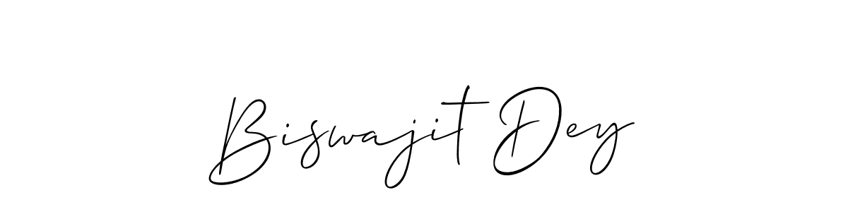 Make a beautiful signature design for name Biswajit Dey. With this signature (Allison_Script) style, you can create a handwritten signature for free. Biswajit Dey signature style 2 images and pictures png