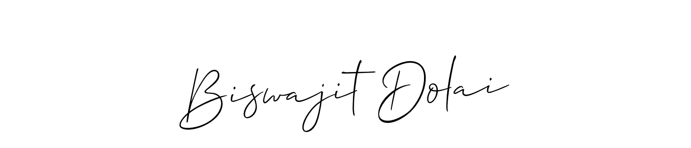 How to Draw Biswajit Dolai signature style? Allison_Script is a latest design signature styles for name Biswajit Dolai. Biswajit Dolai signature style 2 images and pictures png