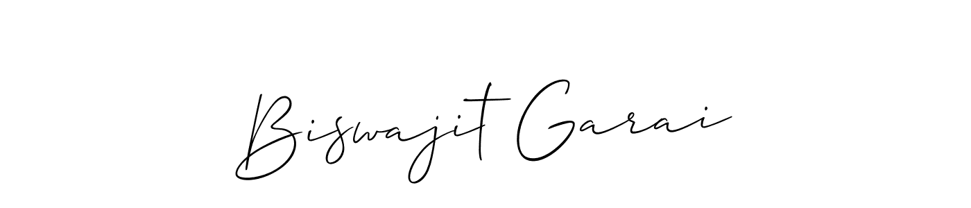 This is the best signature style for the Biswajit Garai name. Also you like these signature font (Allison_Script). Mix name signature. Biswajit Garai signature style 2 images and pictures png