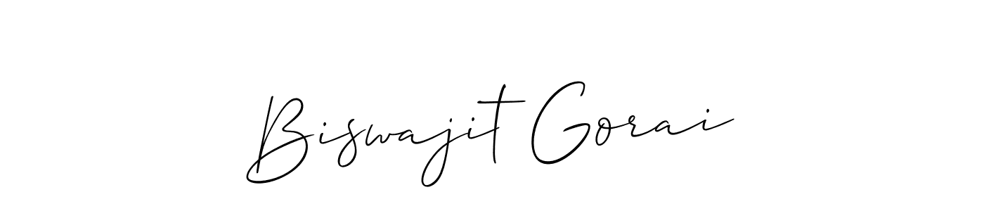 How to Draw Biswajit Gorai signature style? Allison_Script is a latest design signature styles for name Biswajit Gorai. Biswajit Gorai signature style 2 images and pictures png