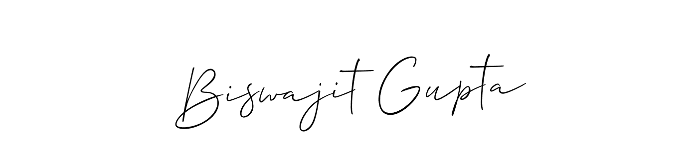 Allison_Script is a professional signature style that is perfect for those who want to add a touch of class to their signature. It is also a great choice for those who want to make their signature more unique. Get Biswajit Gupta name to fancy signature for free. Biswajit Gupta signature style 2 images and pictures png