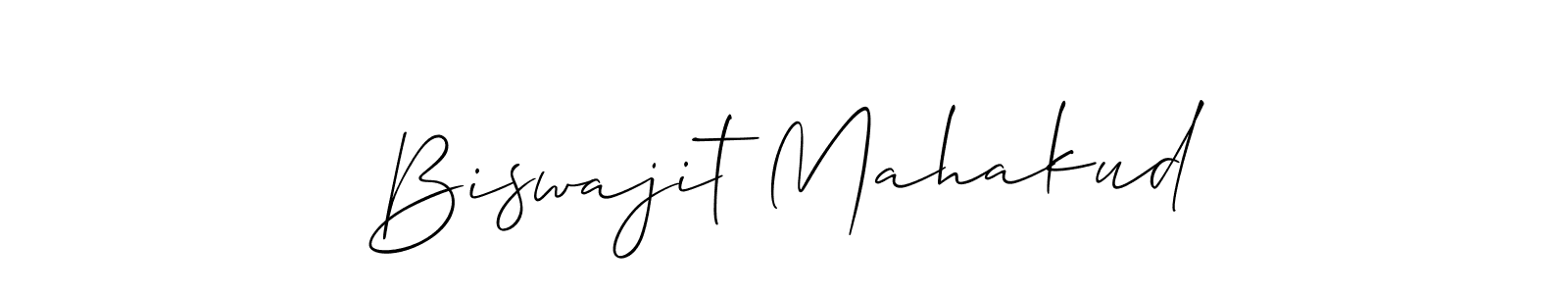 Make a short Biswajit Mahakud signature style. Manage your documents anywhere anytime using Allison_Script. Create and add eSignatures, submit forms, share and send files easily. Biswajit Mahakud signature style 2 images and pictures png