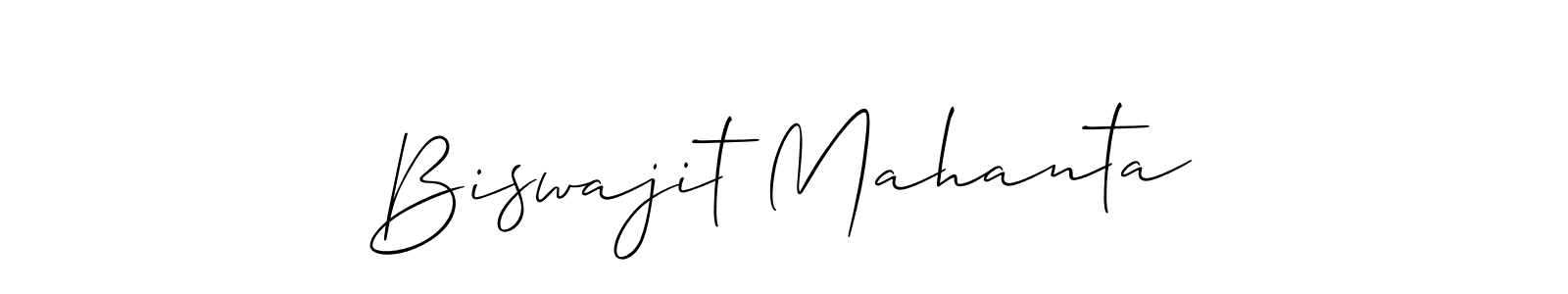 Design your own signature with our free online signature maker. With this signature software, you can create a handwritten (Allison_Script) signature for name Biswajit Mahanta. Biswajit Mahanta signature style 2 images and pictures png