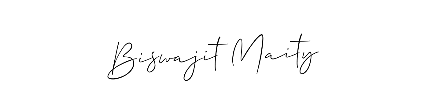 How to make Biswajit Maity signature? Allison_Script is a professional autograph style. Create handwritten signature for Biswajit Maity name. Biswajit Maity signature style 2 images and pictures png