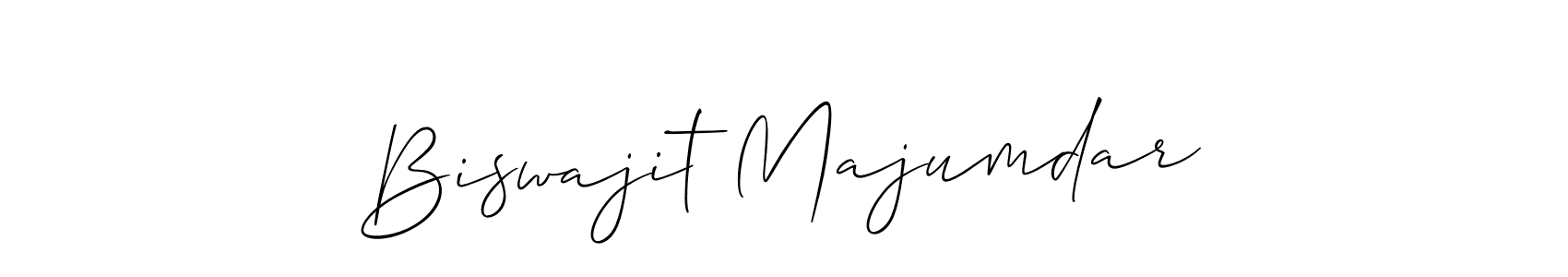 How to make Biswajit Majumdar name signature. Use Allison_Script style for creating short signs online. This is the latest handwritten sign. Biswajit Majumdar signature style 2 images and pictures png