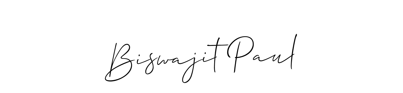 How to Draw Biswajit Paul signature style? Allison_Script is a latest design signature styles for name Biswajit Paul. Biswajit Paul signature style 2 images and pictures png