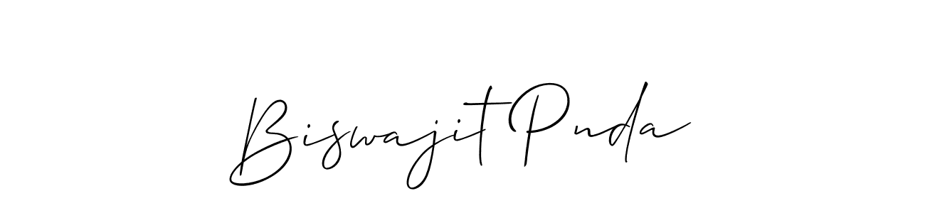 It looks lik you need a new signature style for name Biswajit Pnda. Design unique handwritten (Allison_Script) signature with our free signature maker in just a few clicks. Biswajit Pnda signature style 2 images and pictures png