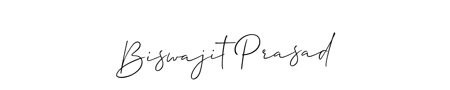 Design your own signature with our free online signature maker. With this signature software, you can create a handwritten (Allison_Script) signature for name Biswajit Prasad. Biswajit Prasad signature style 2 images and pictures png