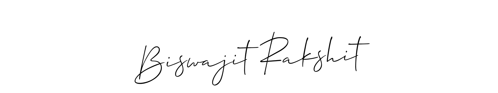 The best way (Allison_Script) to make a short signature is to pick only two or three words in your name. The name Biswajit Rakshit include a total of six letters. For converting this name. Biswajit Rakshit signature style 2 images and pictures png