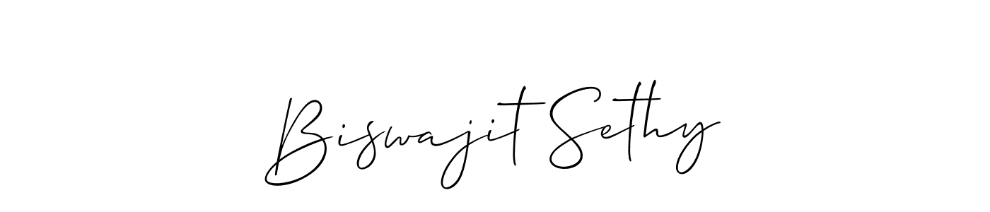 Also we have Biswajit Sethy name is the best signature style. Create professional handwritten signature collection using Allison_Script autograph style. Biswajit Sethy signature style 2 images and pictures png