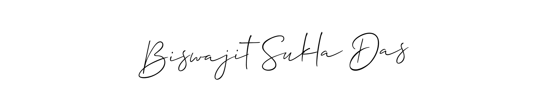 How to make Biswajit Sukla Das signature? Allison_Script is a professional autograph style. Create handwritten signature for Biswajit Sukla Das name. Biswajit Sukla Das signature style 2 images and pictures png