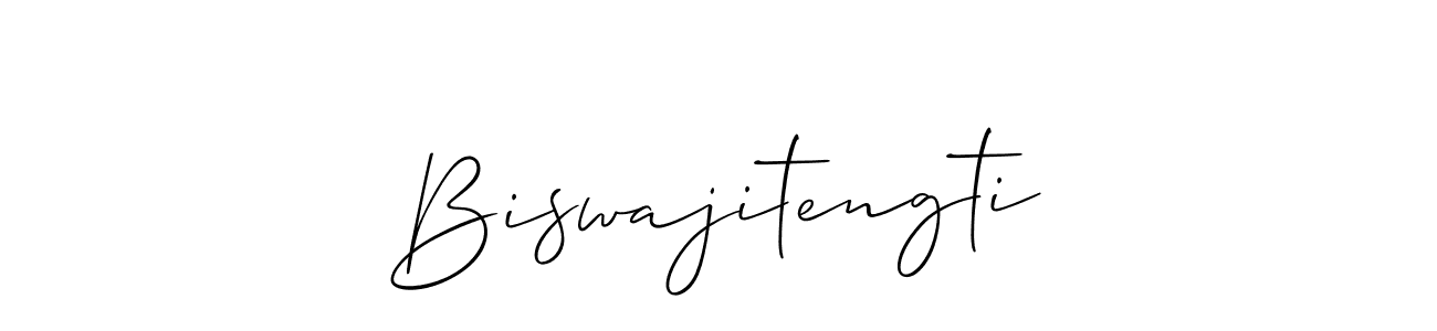 Make a beautiful signature design for name Biswajitengti. With this signature (Allison_Script) style, you can create a handwritten signature for free. Biswajitengti signature style 2 images and pictures png