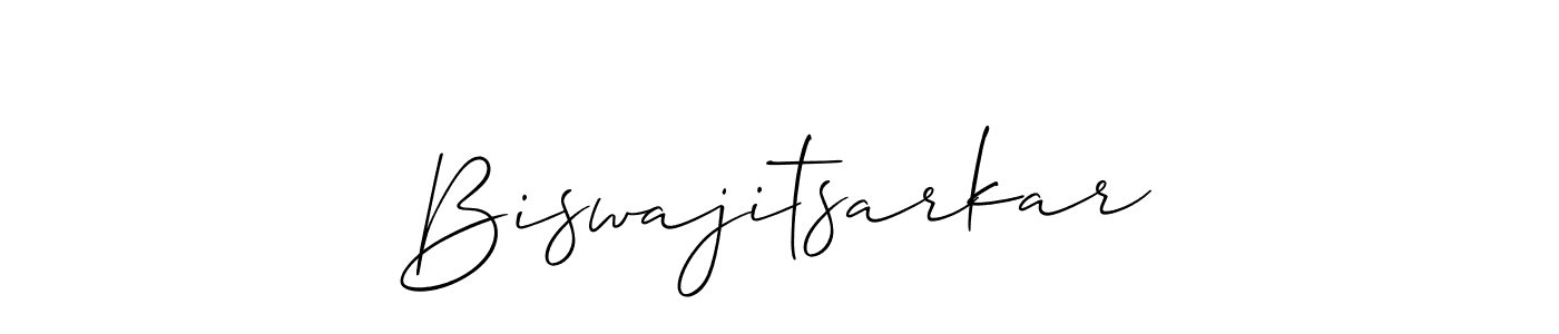 Create a beautiful signature design for name Biswajitsarkar. With this signature (Allison_Script) fonts, you can make a handwritten signature for free. Biswajitsarkar signature style 2 images and pictures png