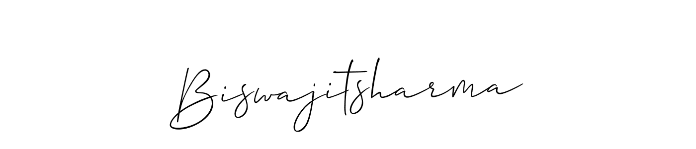 Design your own signature with our free online signature maker. With this signature software, you can create a handwritten (Allison_Script) signature for name Biswajitsharma. Biswajitsharma signature style 2 images and pictures png