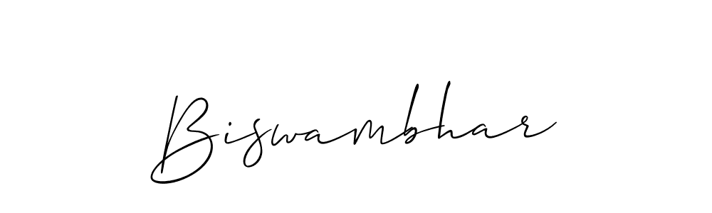 How to make Biswambhar signature? Allison_Script is a professional autograph style. Create handwritten signature for Biswambhar name. Biswambhar signature style 2 images and pictures png