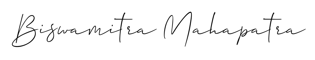 Looking for an artistic signature for Biswamitra Mahapatra? The Allison_Script calligraphy style gives a sophisticated flow suitable for business cards and emails. Biswamitra Mahapatra signature style 2 images and pictures png