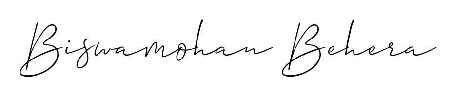 The Allison_Script signature style provides a bold statement for name Biswamohan Behera. Designed for business owners, executives, and leaders. Biswamohan Behera signature style 2 images and pictures png