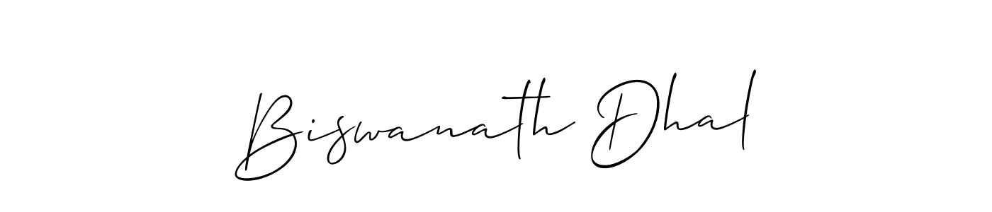 Also You can easily find your signature by using the search form. We will create Biswanath Dhal name handwritten signature images for you free of cost using Allison_Script sign style. Biswanath Dhal signature style 2 images and pictures png
