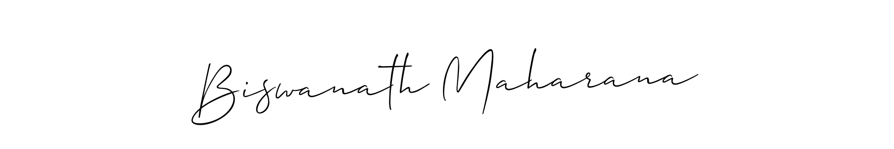 Also we have Biswanath Maharana name is the best signature style. Create professional handwritten signature collection using Allison_Script autograph style. Biswanath Maharana signature style 2 images and pictures png