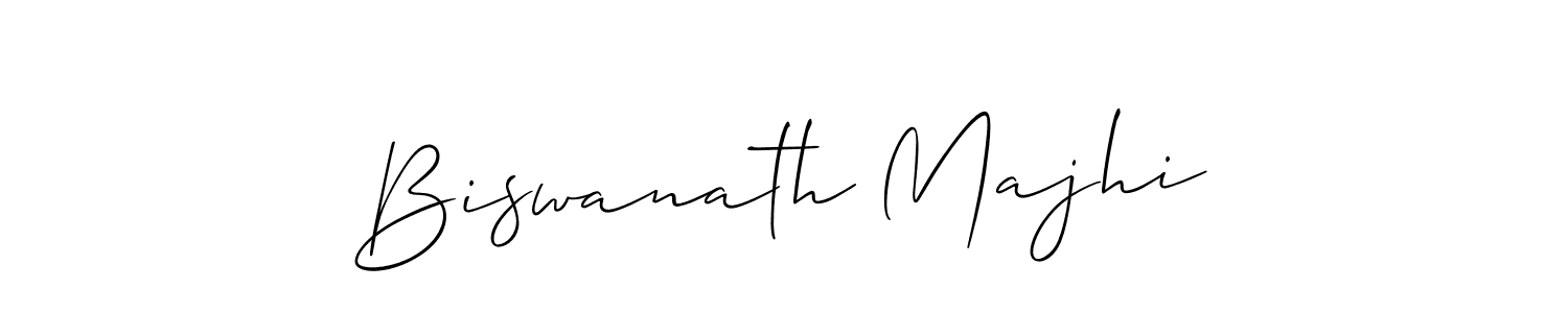 The best way (Allison_Script) to make a short signature is to pick only two or three words in your name. The name Biswanath Majhi include a total of six letters. For converting this name. Biswanath Majhi signature style 2 images and pictures png