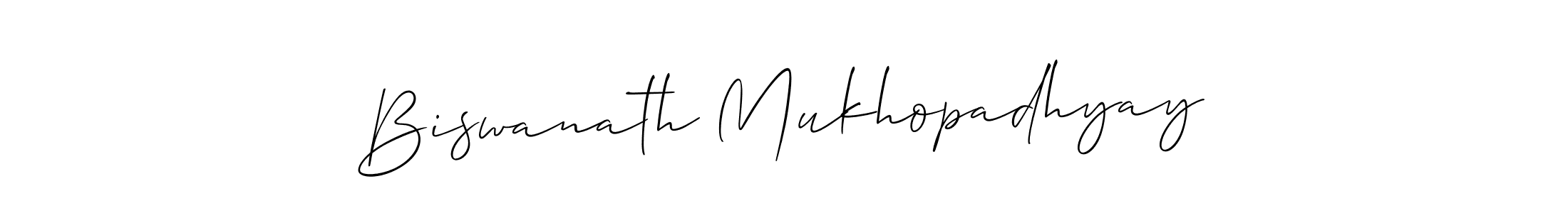 You should practise on your own different ways (Allison_Script) to write your name (Biswanath Mukhopadhyay) in signature. don't let someone else do it for you. Biswanath Mukhopadhyay signature style 2 images and pictures png